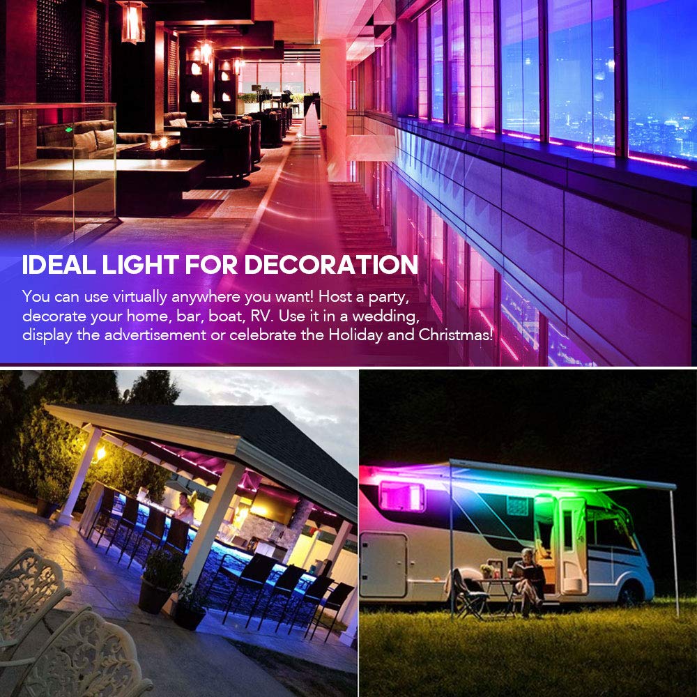 65.6ft/20m Multi Color Chasing RGB Long LED Strip Light Kit 65.6ft/20m Multi Color Chasing RGB Long LED Strip Light Kit